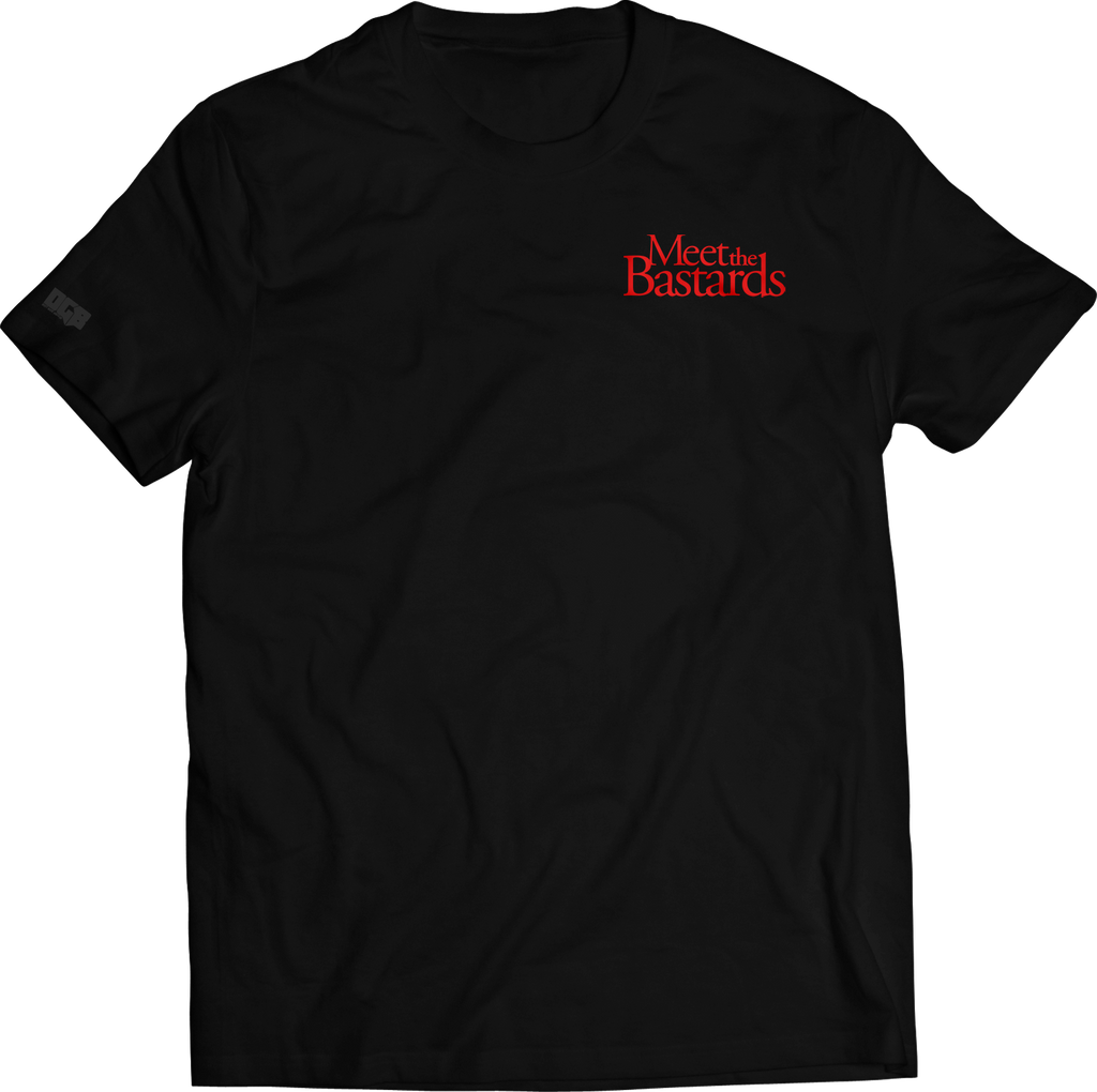 Meet The Bastards Tee-Black(Red)